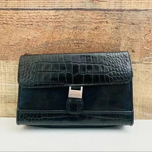 Brighton Leather Croc Organizer/Wallet